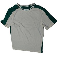 Edgar + Ash Top Size Small Green and White T-Shirt Men?s Short Sleeve