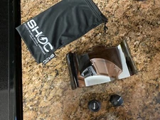 Shoc Football / Lacrosse Helmet Visor Eye Shield Silver / Chrome MIRROR VR-2 1.0