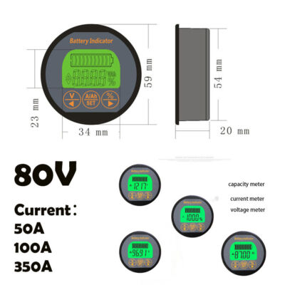 Batterie Monitor Detektor Indikator 50-350A Kapazität tester Lithium-Blei-Säure