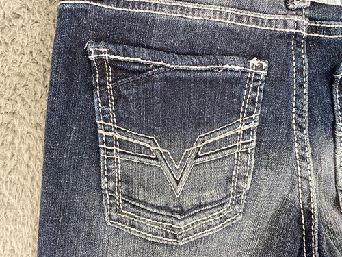 BKE Conner Straight Jeans Youth 10 (23x25) Adjustable Waist Denim - Picture 12 of 20