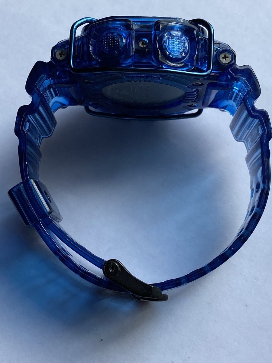 Casio G-shock GXW-56E MUTI BAND 6 Blue Jelly Tran Custom + OG Extra Bezel Band