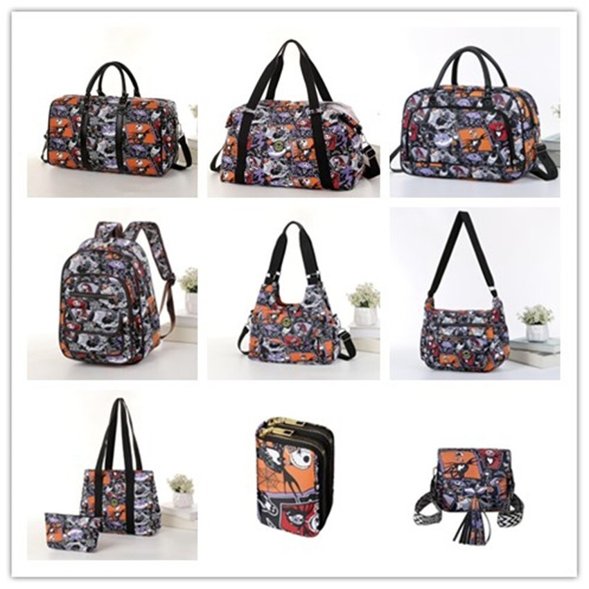 Mochila Bandolera Estampado Pesadilla Antes de Navidad Bolsa Impermeable