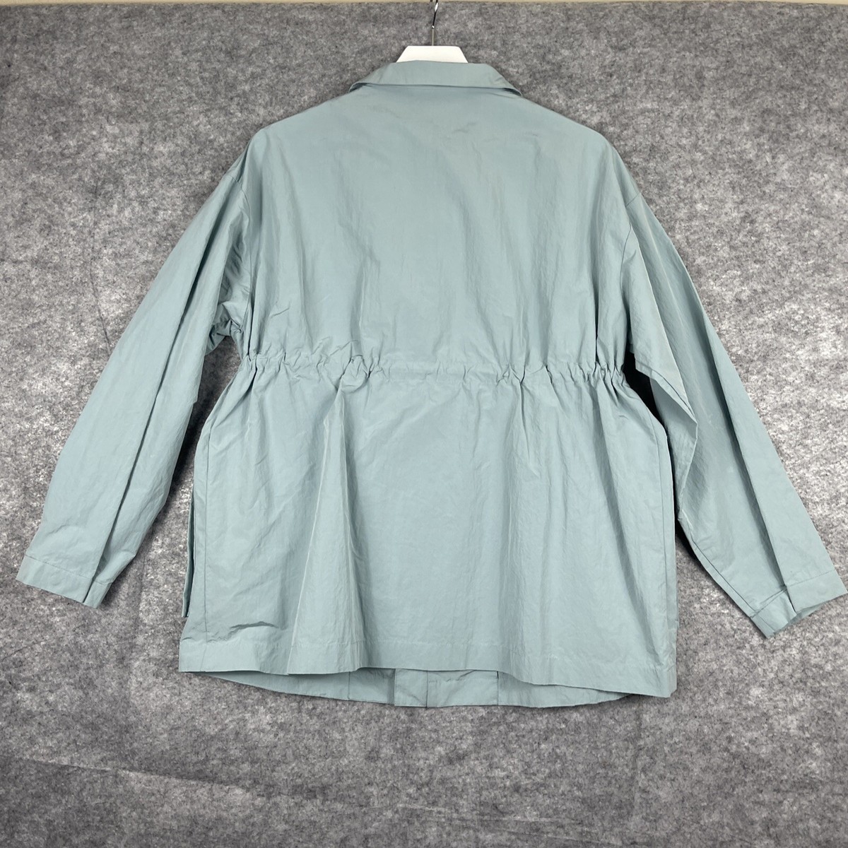 LENIC&MCCOY】 Waist String Zip-up Nylon Jacket RC Outdoor