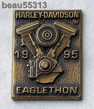 HARLEY DAVIDSON NATIONAL EAGLETHON RALLY MDA 1995 VEST JACKET HAT PIN PINS