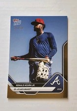 2025 Topps Now Ronald Acuna Jr. /50 Gold - Atlanta Braves Road to Opening Day