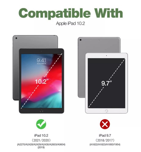 Dexnor for iPad 9th/ 8th/ 7th Generation 10.2'' Case Heavy Duty Rugged Cover - 第 2/6 張圖片