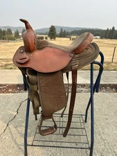 Horse Tack - 16” Fabtron Trail Barrel Western Saddle