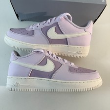 Nike Air Force 1 Low Big Kids GS Size 7 Shoes Light Violet Lilac Sail Sneakers