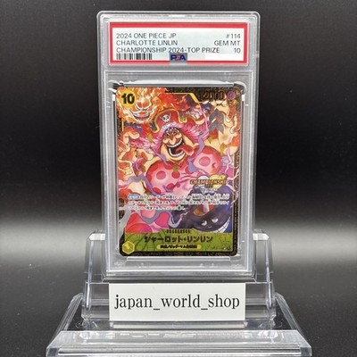 PSA 10 Charlotte Linlin OP03-114 Championship 2024 Top Prize One