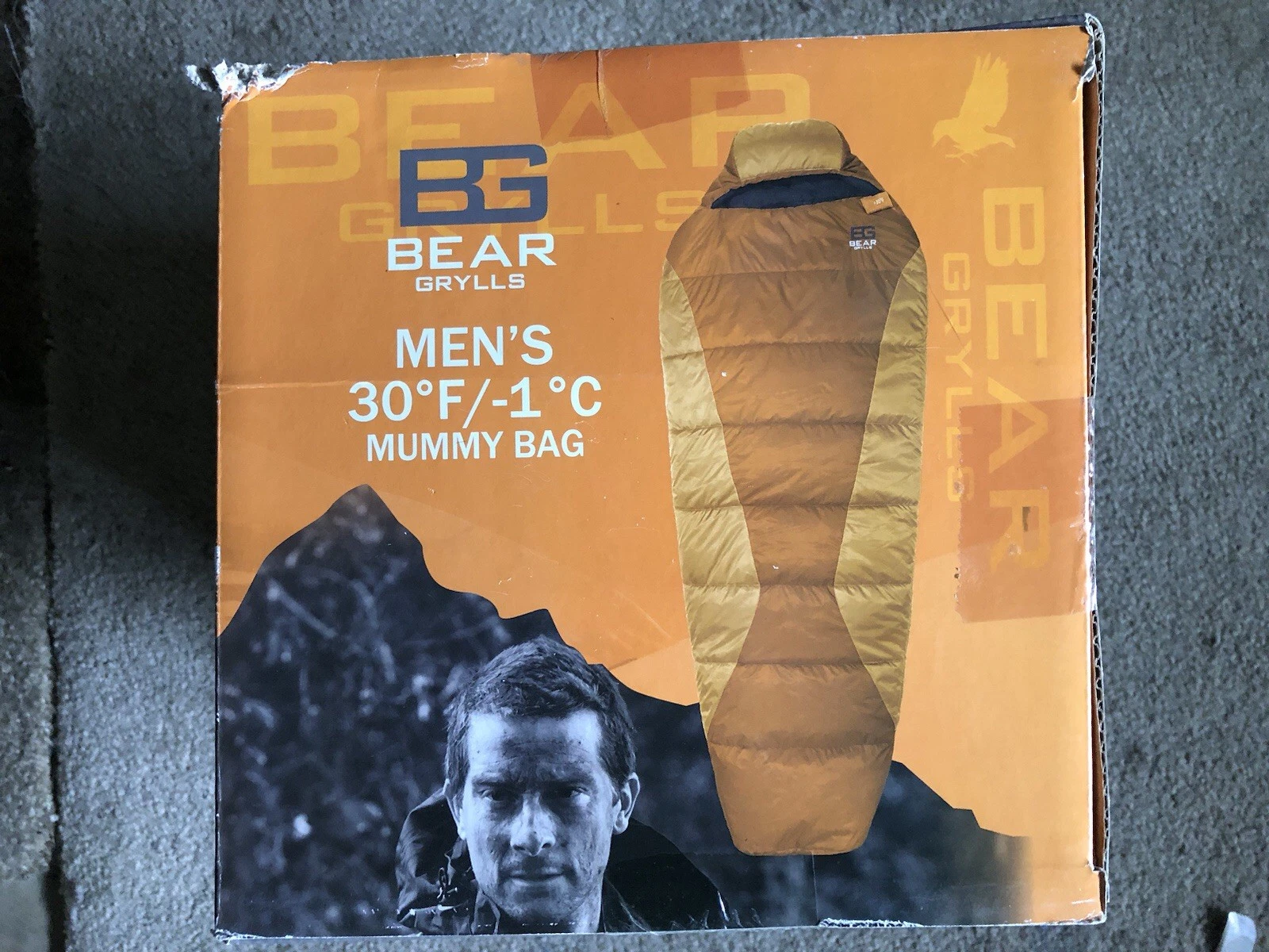 Bear Grylls Sleeping Bag Men's 30F for Camping, Backpacking, Hunting, Tent, ETC.