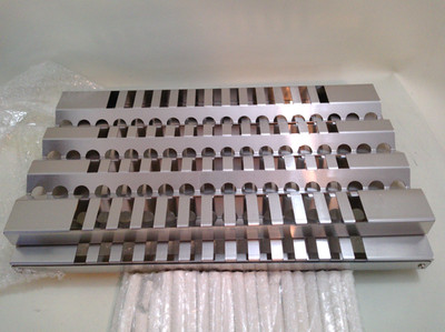 18 5/8'' x 9 7/8'' Stainless Steel Grill Heat Plates Shield Flame Tamer Ceramic Ro