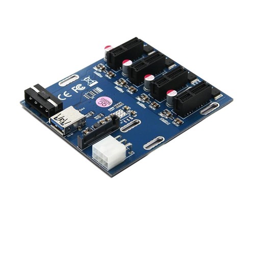 1 Drag-4-Adapter-VerläNgerungskabel, eine Drag-Four-Adapterkarte, PCI-E auf8046 - Afbeelding 4 van 6