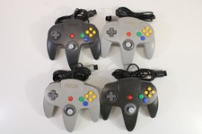 Lot 4 Official Nintendo 64 N64 Controller Loose Stick Untested AS-IS EC096 OEM