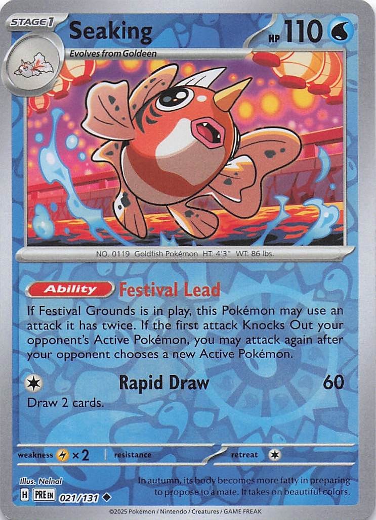 Seaking SV: Prismatic Evolutions 021/131- NM - Reverse Holo