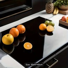 Kitchen High-Tenacity Acrylic Cutting/ Chopping Board, Non-Slip Black Countertop