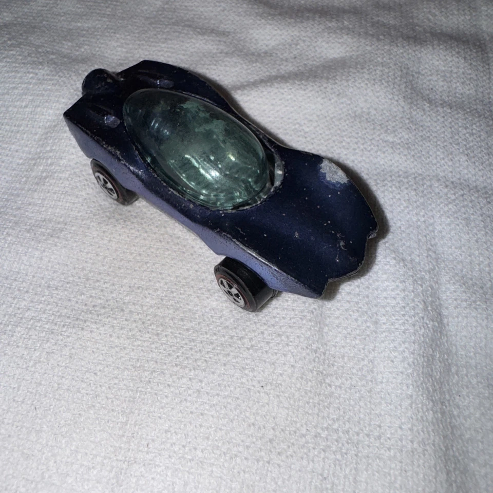 Vtg 1969 Redline Johnny Lightning Custom Turbine Topper USA Blue Die-cast - Image 3 of 4