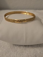 10 K Gold Braclet with Latch Clasp Vintage Estate Jewelry