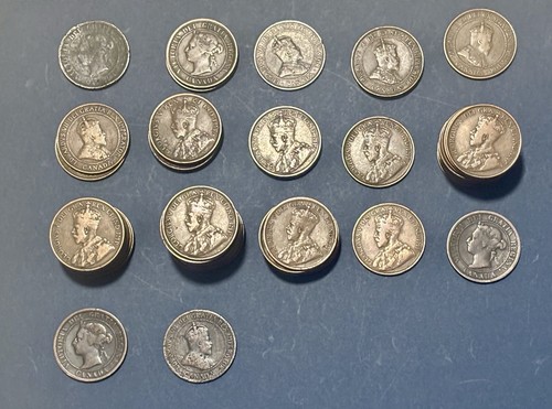 Lot of 60 Canadian Large Cents 1881-1920 Victoria Edward George V Better Dates