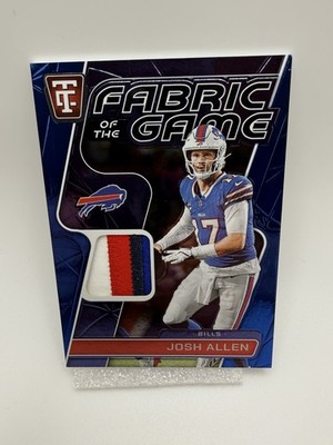 Panini 2024 Totally Certified Fabric of the Game Josh Allen Mirror Blue 17/75 