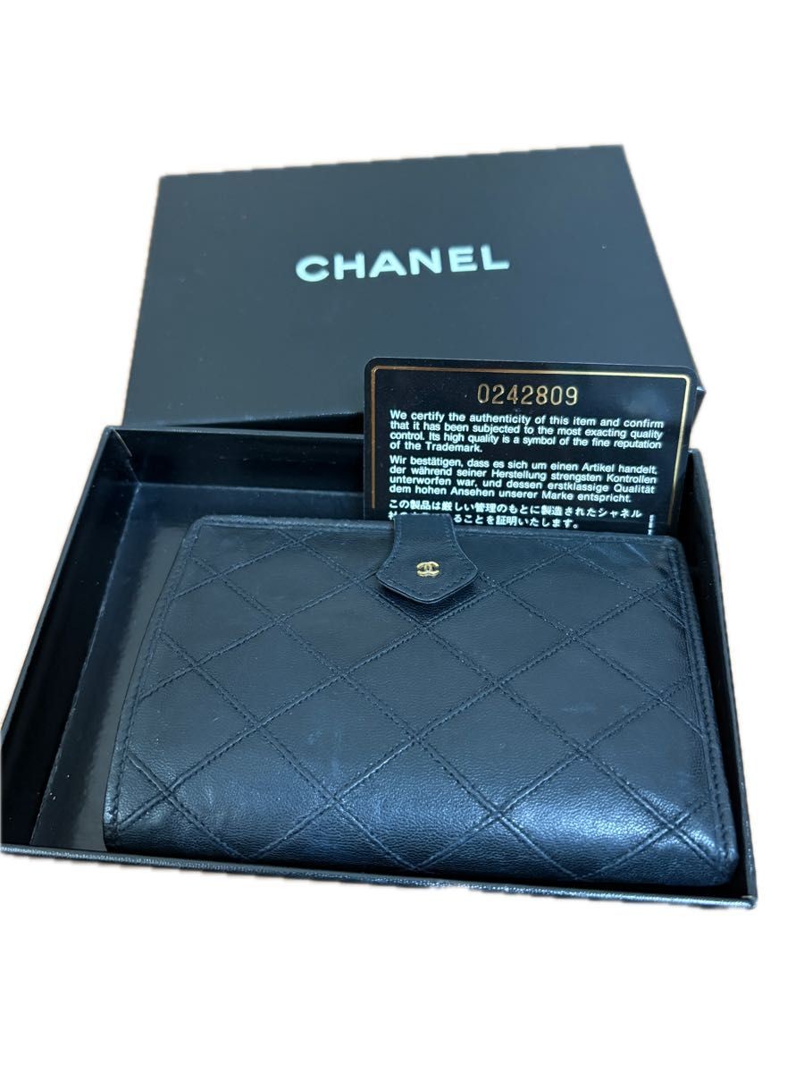 CHANEL Coco Mark Folded Wallet RT994680 Classic Quilted Design  