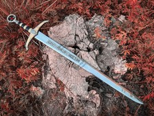 Spada forgiata a mano Robin Hood replica spada Abion templare con fodero regalo