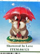 Fitz & Floyd Charming Tails - Showered In Love #84/121 *SEALED*