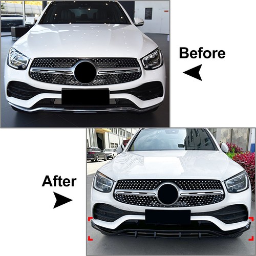Frontstoßstangen-Lippenspoiler FITS Benz Mercedes GLC-Klasse X253 GLC300 GLC350e - Bild 2 von 8