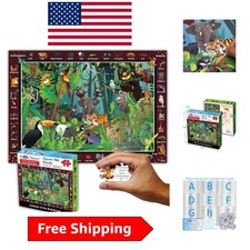 Vibrant 500-Piece Rainforest Jigsaw Puzzle - Perfect Gift for All Ages