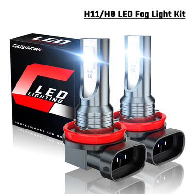 For 2014 2015 Kia Optima - 2x H11 LED Fog Light Bulbs Kit Bright White 6000K