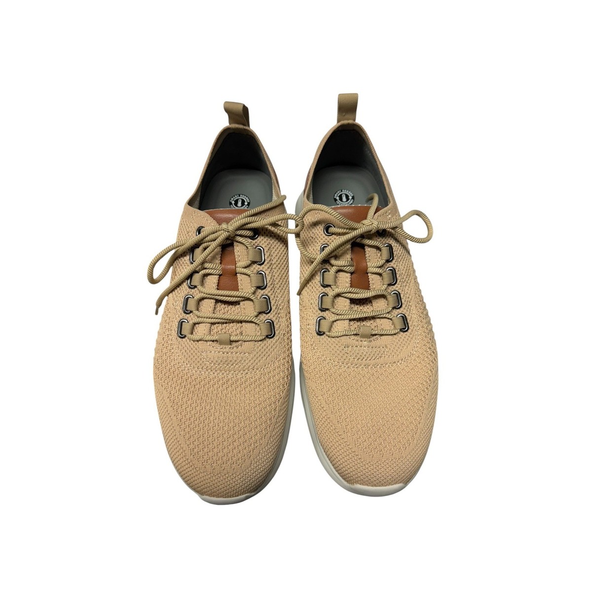 Johnston & Murphy Men's Amherst Knit U-Throat - Taupe Knit - Size 8.5 - M Johnston & Murphy Men's Amherst Knit U-Throat - Taupe Knit - Size 8.5 - M