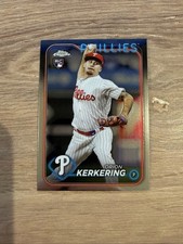 2024 Topps Chrome Base #180 Orion Kerkering Philadelphia Phillies Rookie Card RC