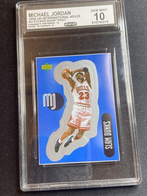 Michael Jordan 1998 Upper Deck Stickers CCG 10 RC