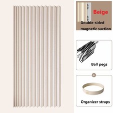 Folding Shower Curtain With Magnetic Closure Waterproof Partition NEW////