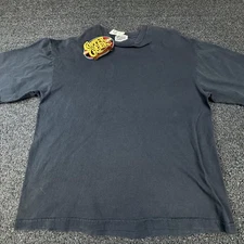 Vintage Copper Creek Shirt Mens Large Black 100% Cotton Blank Made USA Basic 90s