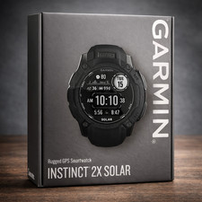 Garmin Instinct 2X Solar Rugged GPS Watch Smartwatch Solar Charging Graphite NEW