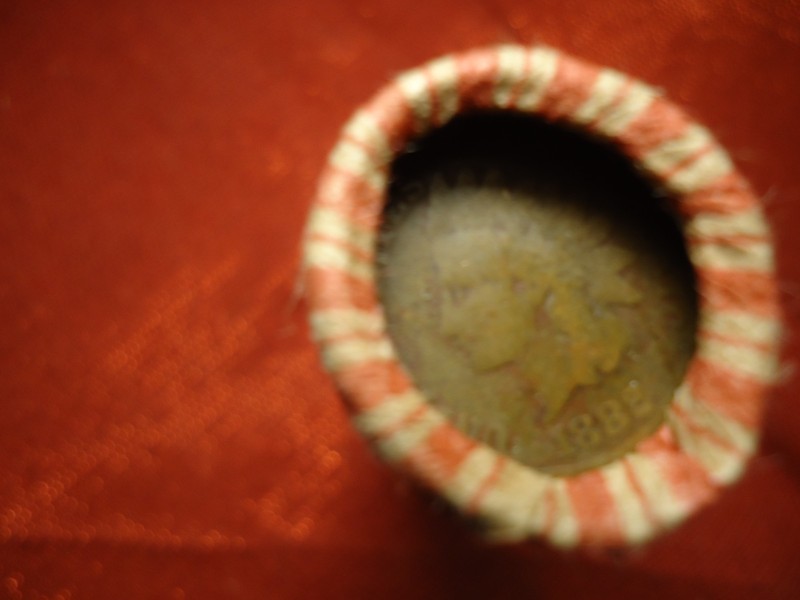 WHEAT CENT ROLL CAPs 1882 IN. HD & 1913P  WHEAT OLD CIRCULATED CENTS UNSEARCHED