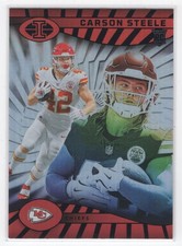 #44 2024 Panini Illusions Base } Carson Steele Rookie Kansas City Chiefs