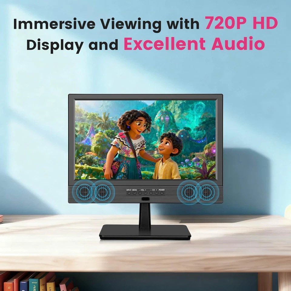 14 Inch Small Smart TV HD 720P LED, Compact Flat Screen Smart TV with Built-In S - Image 4 of 4