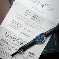 Patek Philippe Perpetual Calendar 5140P-001 UNWORN 2012 Platinum Blue Set Watch 9