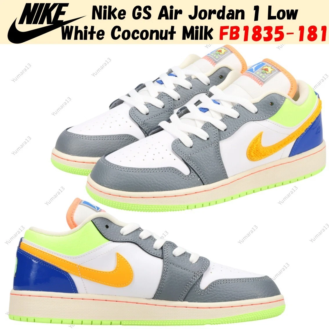 Jordan 1 Low GS Multi-Color | eBay