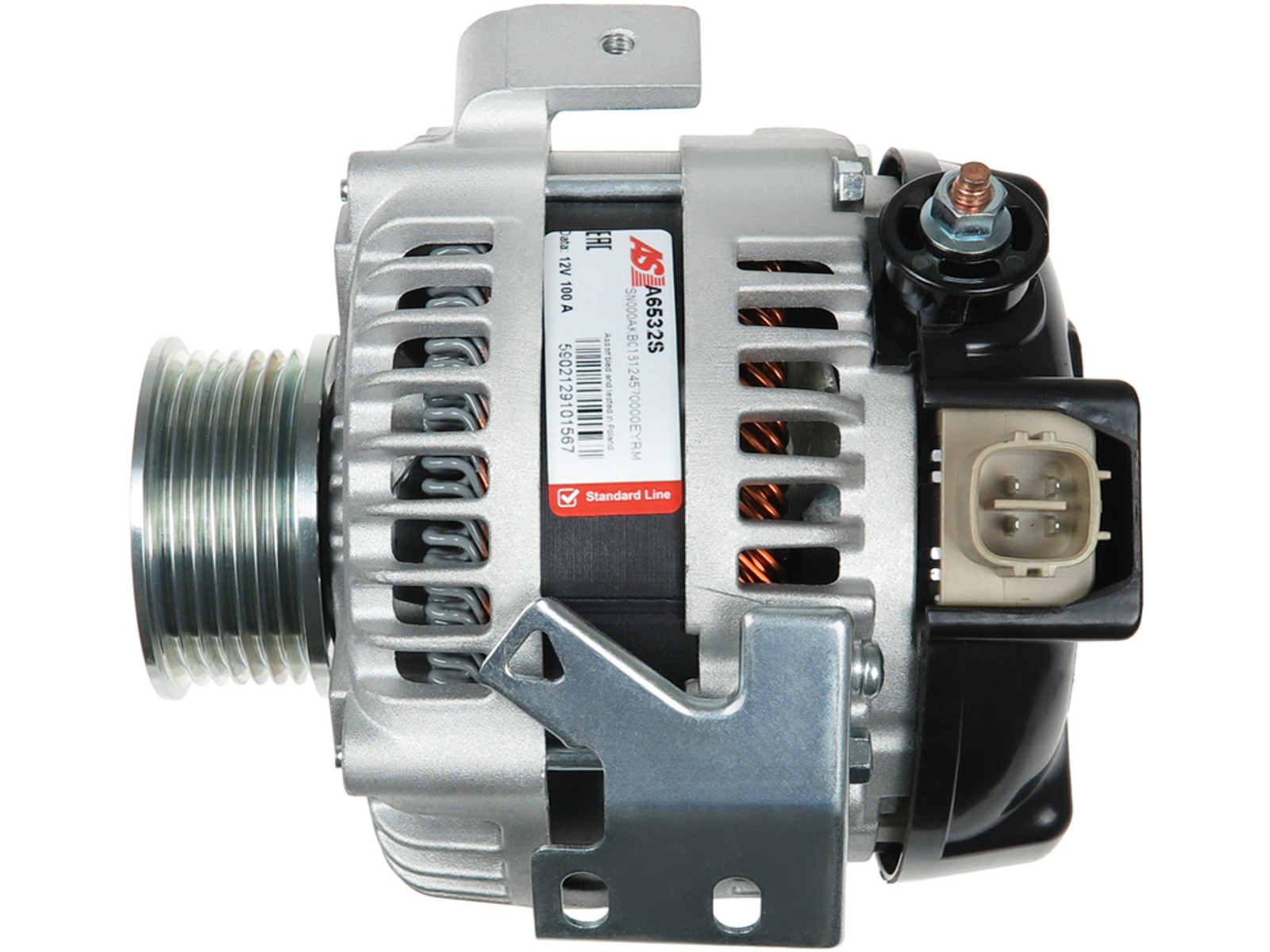 Brand New Alternator 12V 100A w/AP OE 104210-3672 L161mm OD60mm PL_4002