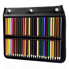3 Ring Pencil Case - 54 Slots Pencil Sleeve, Pencil Pouch Stationery Organize...
