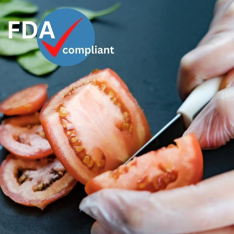 Guantes desechables de servicio de alimentos HDPE, sin polvo, 1,5 mil, elige: talla | paquete Foto 4 de 4