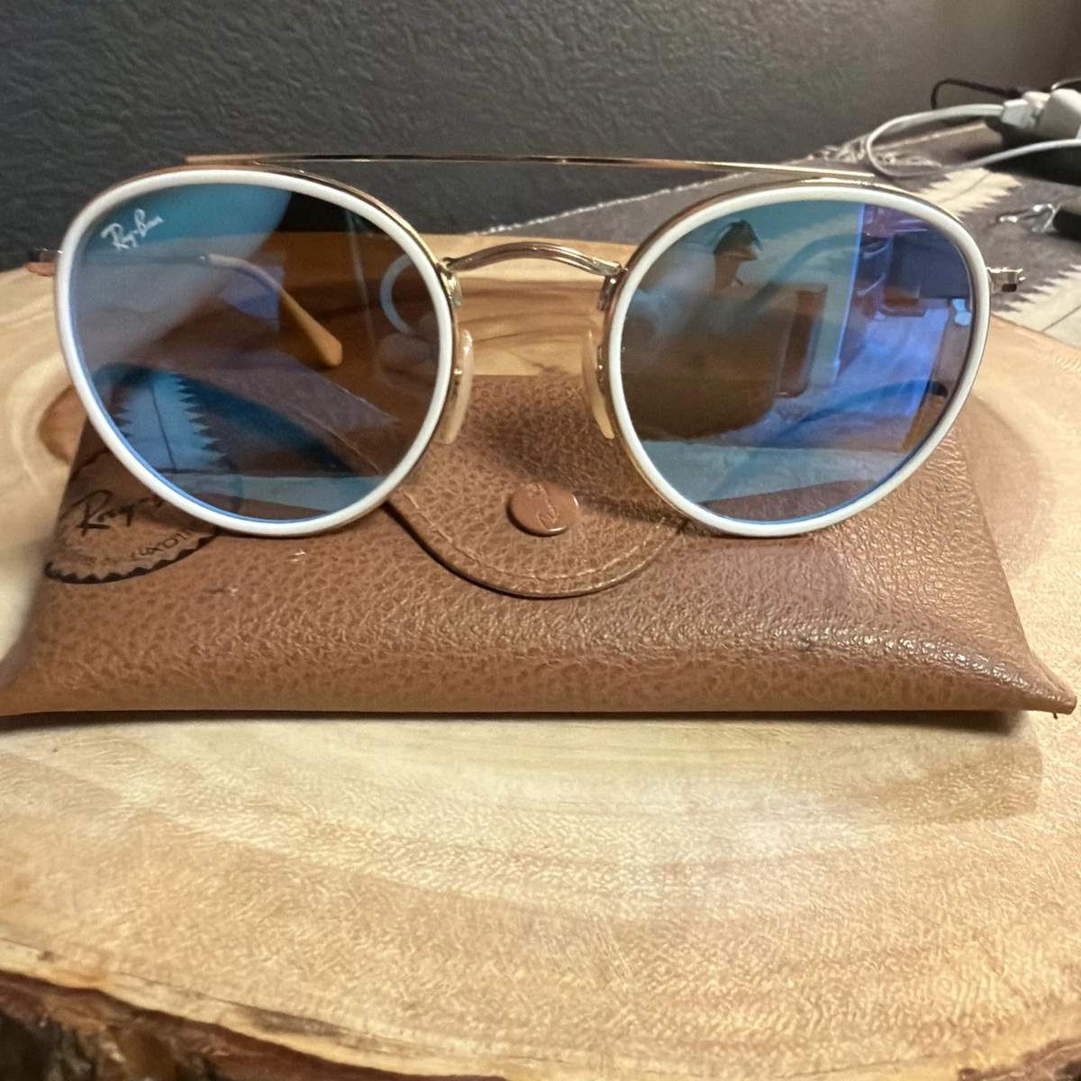 25+ Ray-Ban Blue Round Sunglasses for Women for sale | Updated Oct