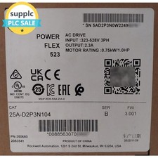 New Sealed Allen-Bradley 25A-D2P3N104 AC Drive Ser B PowerFlex 523 0.75kW 1HP