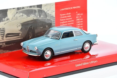 ALFA ROMEO Giulietta Sprint Light Blue 1954 1/43 MINICHAMPS 403120403