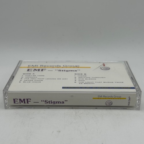 EMF Stigma 1992 Cassette Tape Emi Records Electronic Dance Advance RARE PROMO - Picture 3 of 7