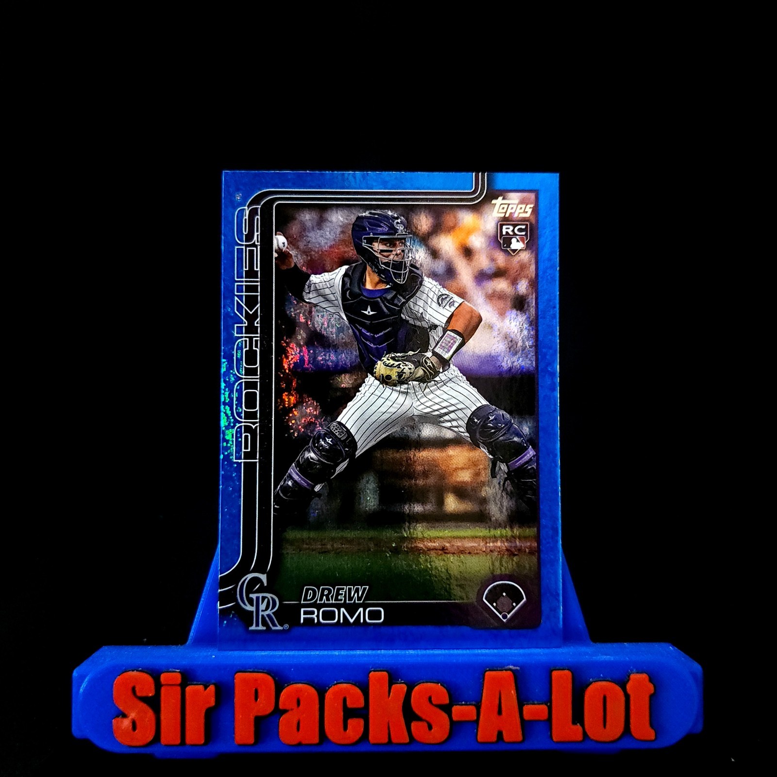 2025 Topps #296 Drew Romo Blue Holo Foil #135/150