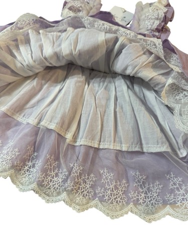 Love and Grow Lavender Linen Dress And Bloomers Set 3T NWT - Picture 5 of 8