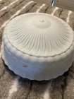 Antique 14” Milk Glass Pendant Celing Light Shade Only
